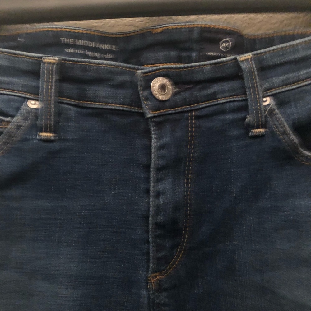 AG Distressed Jeans Mid Rise Legging Ankle Jeans - Picture 4 of 7